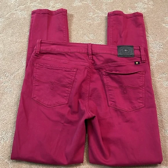 Lucky Brand Lolita Skinny Dark Pink Jeans, 8/29A - Picture 6 of 7